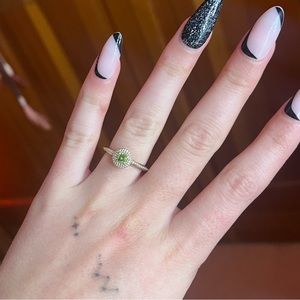 Peridot Silver Ring
